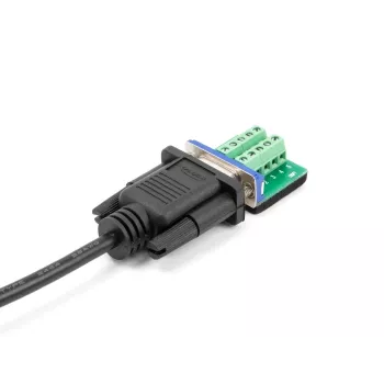DeLOCK Serielles Kabel RS-232 D-Sub9 Stecker auf Stecker 0,5 m Schwarz