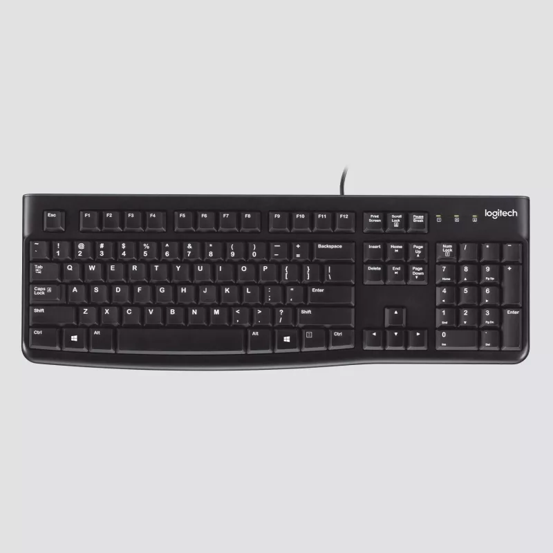 Logitech K120 Tastatur, USB, Schweizer Layout, schwarz (920-002504)