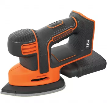 Detailschleifer Black & Decker BDCDS18N, kabellos 18V Li‑Ion 1,5 Ah, 12.000 U/min, schwarz/orange