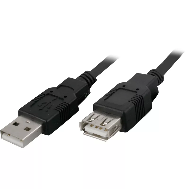 Goobay 68904 USB-2.0-Verlängerungskabel, USB-A-Stecker auf USB-A-Buchse, 3 m, schwarz
