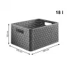 Rotho Country 1165408853 Aufbewahrungsregal, 71,2 x 32,5 x 37,5 cm