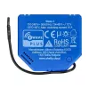 Shelly Qubino Wave 1 intelligentes Relais, 1 Kanal, Unterputz, Z-Wave, 16 A, 110–240 V AC / 24–48 V DC, Kunststoff, blau