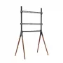 LogiLink BP0078 TV-Standfuß, 49–70 Zoll, 4 Füße aus Walnussholz, 40 kg, Schwarz