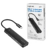 Hub USB-C, 4 Ports 2x USB-A, 2x USB-C, Schwarz