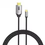 Vention USB-C-zu-HDMI-Kabel CRBBH – 2 m, 4K@60Hz, schwarz, USB-C zu HDMI