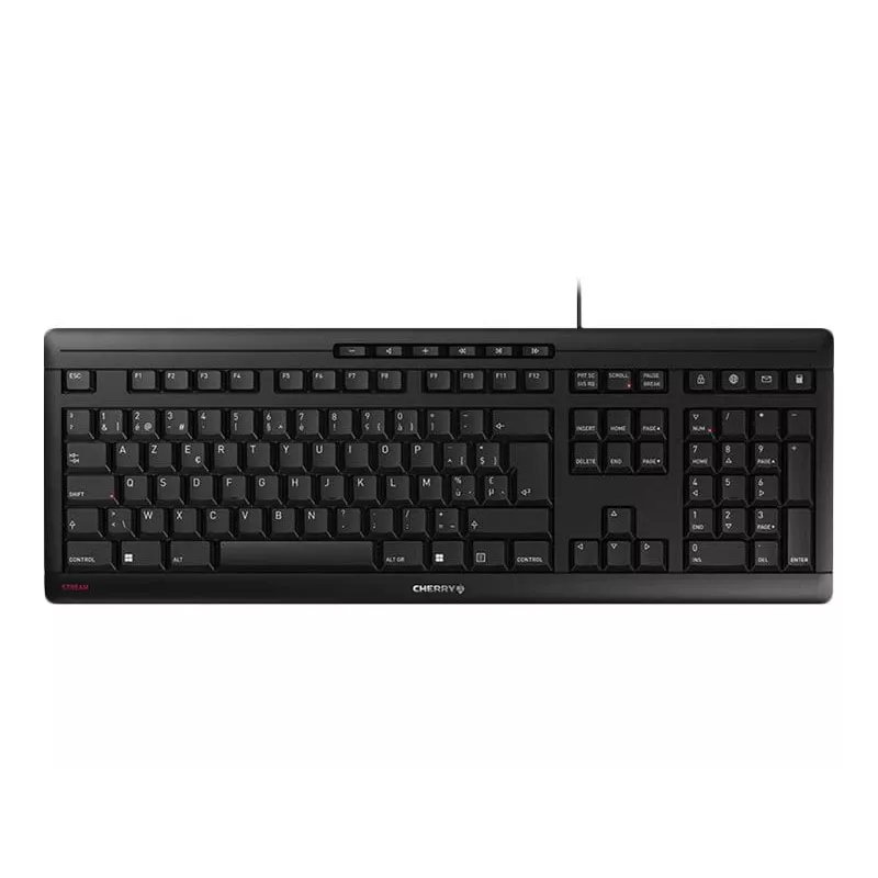 CHERRY STREAM JK-8500BE-2 Office USB AZERTY Belgisch Schwarz Tastatur