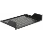 Lanview RAS210BL 2U 19-Zoll-Rack-Einlegeboden, Tiefe 350 mm, schwarz