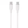 Silicone Cable USB Type-C - Type-C, 100W (White, 3m)