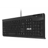 Kabelgebundene Full-Size-Tastatur ASUS KU100 Schwarz, estnisches Layout, USB Typ-A, 2 m Kabel