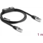DeLOCK 81562 Cat.6 F/UTP Netzwerkkabel mit Schalter, RJ-45, 0,3 m, Schwarz