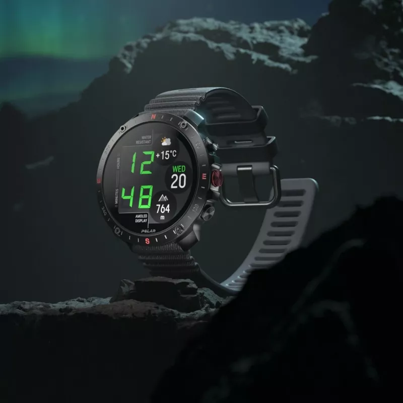 Polar Grit X2 Pro 3,53 cm (1.39) AMOLED Digital 454 x 454 Pixel Touchscreen Schwarz GPS (900110286)