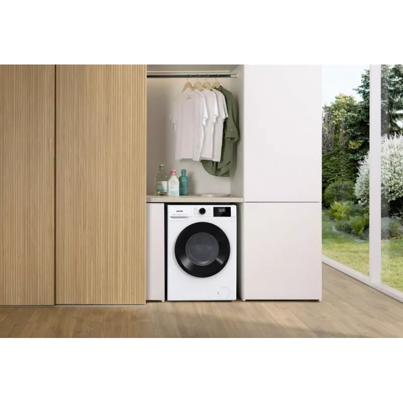 Freistehende Waschmaschine Gorenje W3NGPI72SBS, 7 kg, 1200 U/min, Invertermotor, Dampf, 15 Programme, Weiß