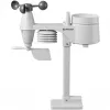 Bresser 7002580 Weather Center 5-in-1 WLAN-Digitalwetterstation mit Profi-Sensor, 5,7″ Display, Netzbetrieb, schwarz