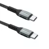 Qoltec Kabel USB 2.0 Typ C auf USB 2.0 Typ C 100W QC 3.0 PD 1m Schwarz