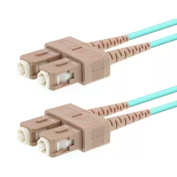 Glasfaserkabel LOGON AL5SCSC25I/3I OM3 25 m SC–SC 50 µm Vollduplex Aqua