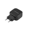AC Indoor Charger QOLTEC 50186 for Smartphone and Tablet, 5 V 3.4 A, 17 W, 2× USB, Schwarz