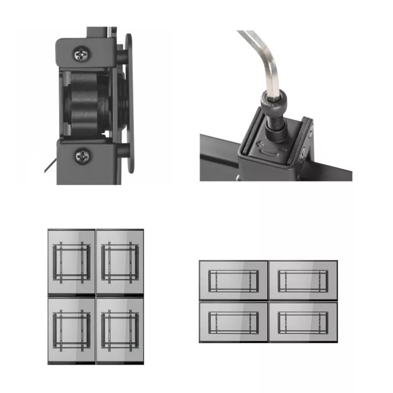 TV-Videowandhalterung MACLEAN MC-845 VESA 600x400mm Halterung für Displays