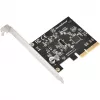 SilverStone SST-ECU07 PCIe-3.0-x4-USB-3.2-Gen-2x2-Adapterkarte, 1x interner USB-C, Low Profile