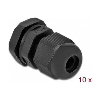 Kabelverschraubung DeLOCK 60192 Schwarz Kunststoff 10 Stk.