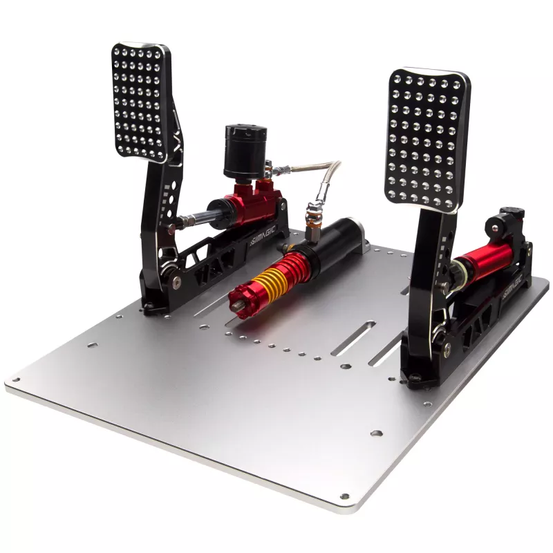 Simagic P2000 Hydraulic 2-Pedal Set, 200KG Loadcell - Crimson Edition