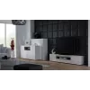 Cama Meble VIVA 150 Sideboard, weiß/weiß Hochglanz + Sonoma-Eiche