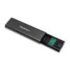 Qoltec 50312 M.2 NVMe SSD-Gehäuse, USB Type-C, schwarz