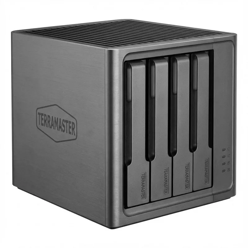 NAS TERRAMASTER F4 SSD Quad-Core 8GB DDR5 4-Bay-NAS für SSDs