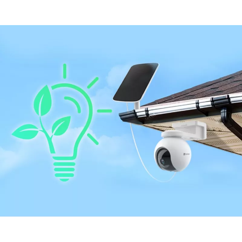 EZVIZ Solar-Ladepanel monokristallines Silizium