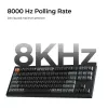 Mechanische Tastatur Keychron V3 Ultra 8K – QWERTY, Bluetooth & Kabel, RGB, Schwarz