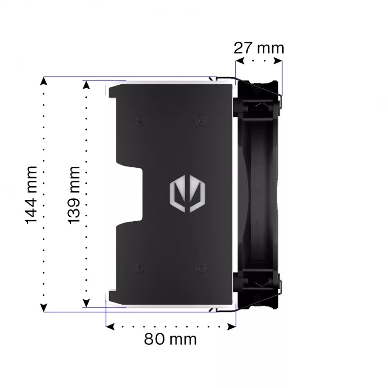 ENDORFY Fortis 5 ARGB CPU-Kühler, Schwarz