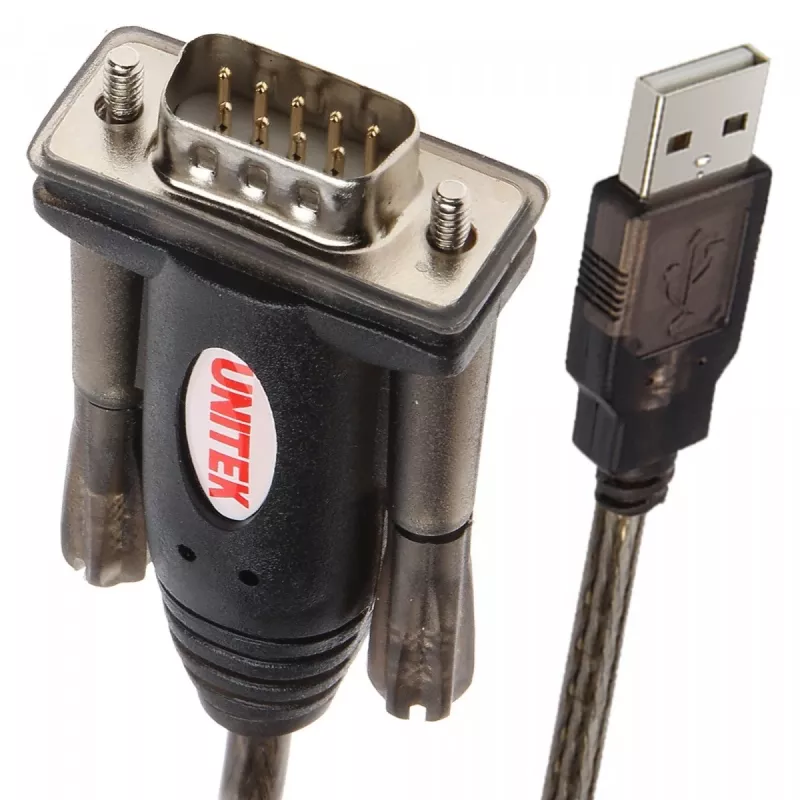 UNITEK Y-105 serielles Kabel Schwarz 1,5 m USB Typ-A DB-9