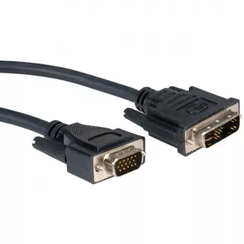 ROLINE DVI-VGA-Kabel, DVI (12+5) ST - HD15 ST 5,0 m (11.04.5450)