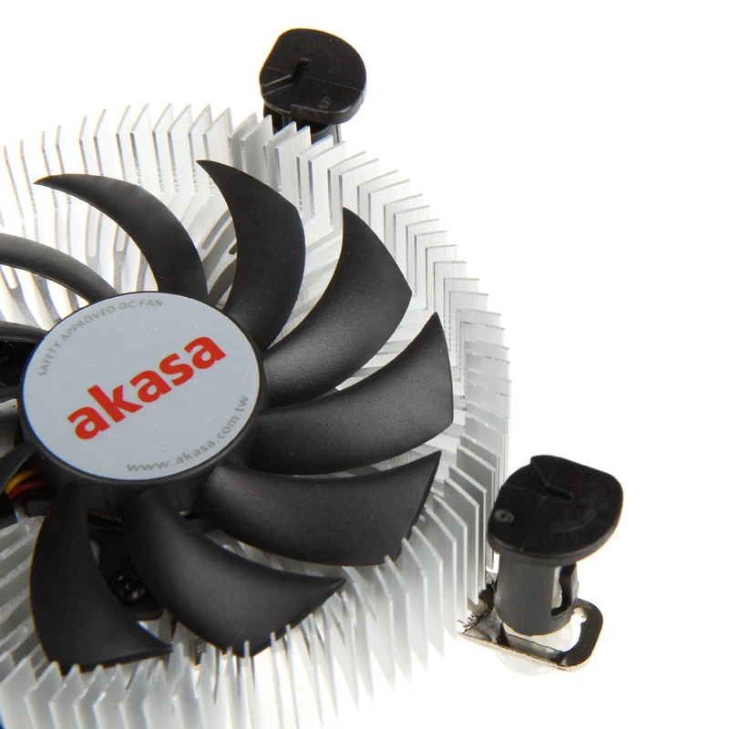 Akasa AK-CC7122BP01 Low-Profile-CPU-Kühler, LGA775/LGA1156/LGA1155, Aluminium, 75 mm