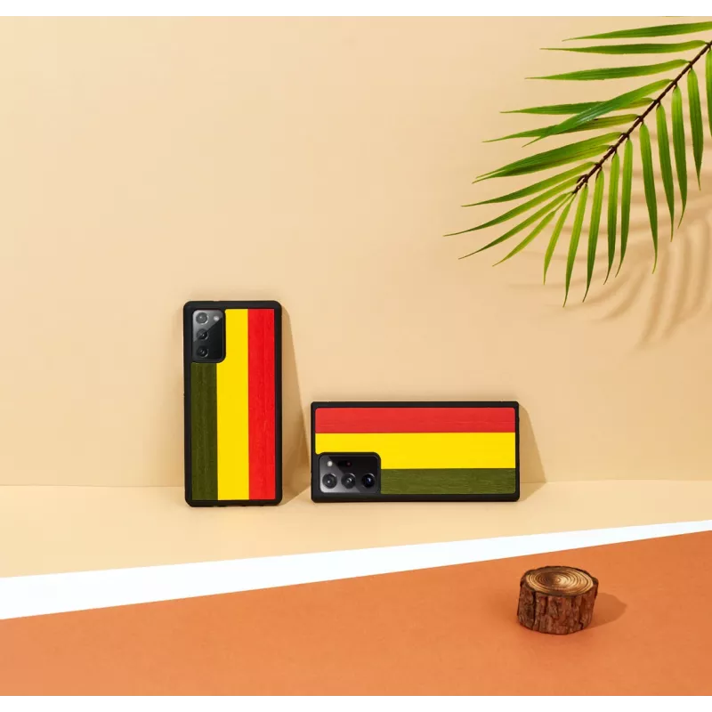 Handyhülle Man and Wood für Samsung Galaxy Note 20 Ultra, Reggae Schwarz