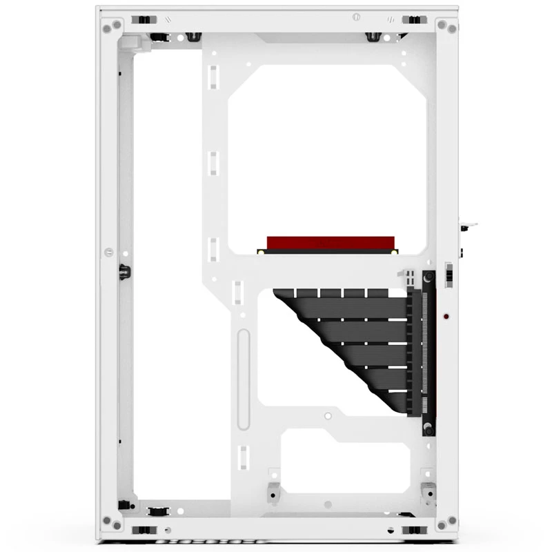 SSUPD Meshlicious Full Mesh PCIE 4.0 Edition Mini-ITX Gehäuse - Weiß