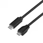Logilink - USB-Kabel - USB 2.0 Typ C (M) auf Micro-USB 2.0 (M) - USB 2.0 - 15 V - 3 A - 1 m - Schwarz (CU0197)