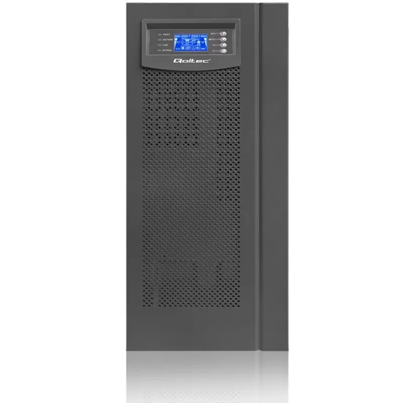 Qoltec 53982 On-line-USV mit reiner Sinuswelle, 6 kVA / 4,8 kW, LCD, USB
