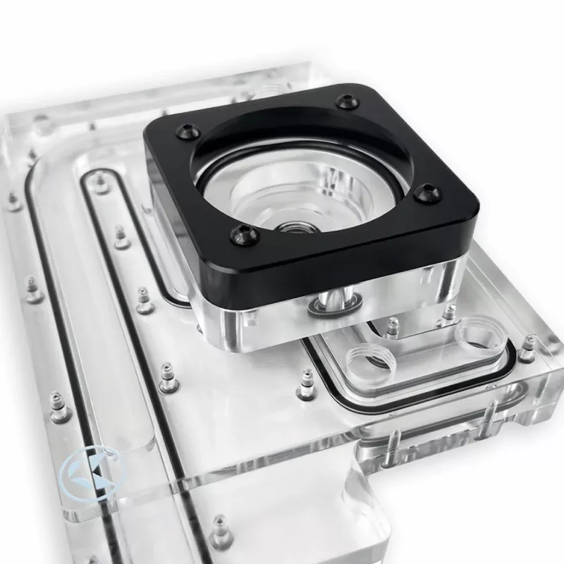 Stealkey Customs Distroplate für Fractal Design North D4 — Acryl-Reservoir (SW10099)