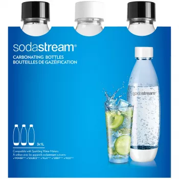Karbonisierungsflasche SodaStream 2260748 3 Stück (beschädigte Verpackung)