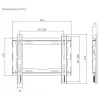 SBOX PLB-2222F-2 feste TV-Wandhalterung, 23-43 Zoll, 45 kg, VESA 200x200
