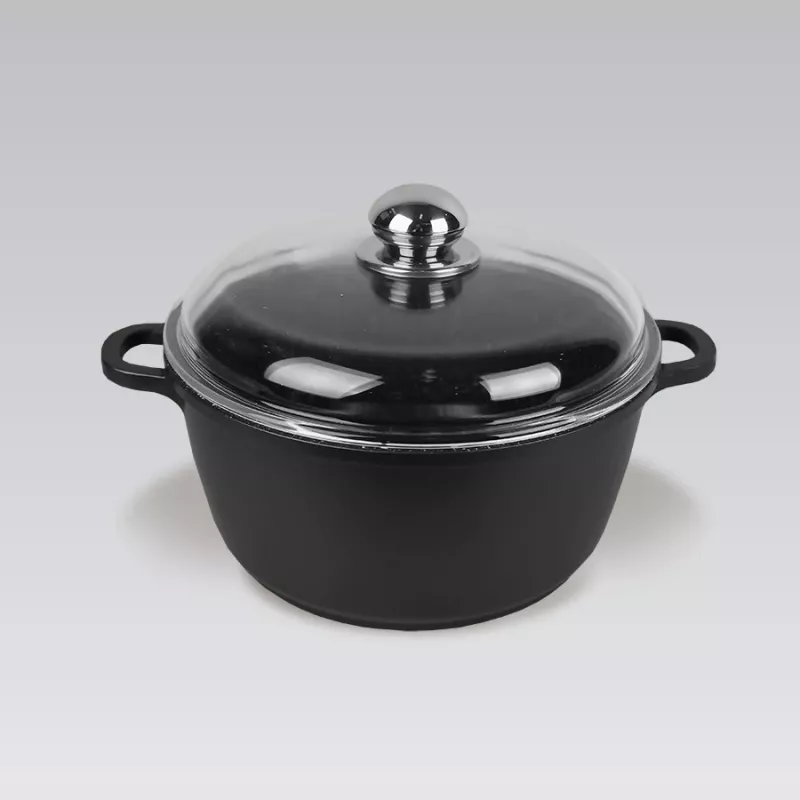 Maestro MR-4616C Topf mit Deckel 16 cm 1 l Schwarz
