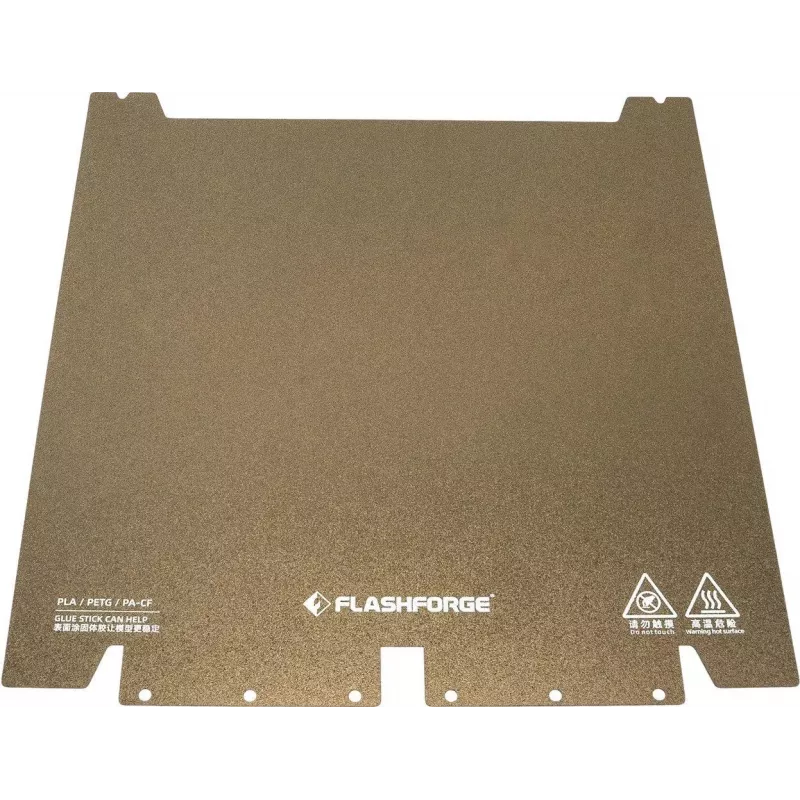 Stahl-Druckplatte für 3D-Drucker Flashforge GUIDER3 PLUS, Ultra PEI Oberfläche, Originalteil 70002484002