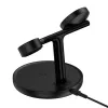 Baseus Swan 3-in-1 magnetischer kabelloser Ladeständer 15 W, Schwarz (inkl. USB-C-Kabel 1 m)