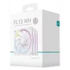 DeepCool FL12 WH 3-in-1 120-mm-Gehäuselüfter (3 Stück), 2150 U/min, fluiddynamisches Lager, 4-Pin-PWM, Weiß