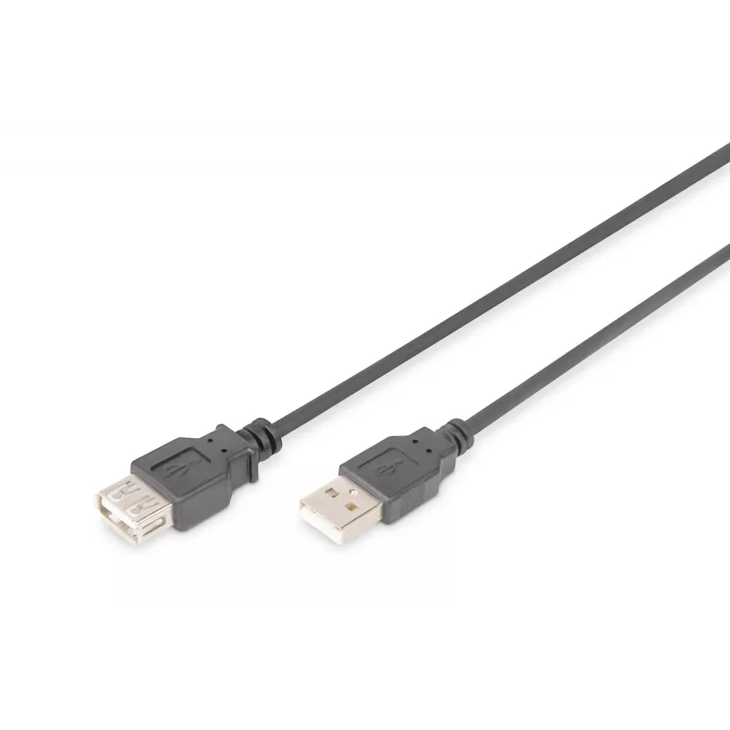 Digitus - USB-Verlängerungskabel - USB Typ A, 4-polig (M) - USB Typ A, 4-polig (W) - 3,0 m (USB / USB2.0) - Schwarz (AK-300202-030-S)