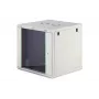 Wandmontagerack DIGITUS Dynamic-N 12U 600x600 mm IP20, Schlüsselschloss, Kabelmanagement, unmontiert