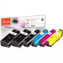 Peach PI200-487 Tinten-Multipack Plus für Epson 33 (Schwarz, Cyan, Magenta, Gelb), 6 Stück