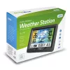 Hygrometer Thermometer GreenBlue GB540 — indoor 0–50°C / outdoor -20–65°C, DCF-Uhr, Außensensor 60 m, schwarz