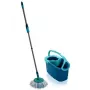 Leifheit Clean Twist Disc Mop 52101 Wischsystem und Eimer, Einzeltank, blau