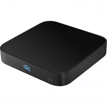 OWC miniStack STX Thunderbolt 4 Speichergehäuse mit Hub, 3,5 Zoll SATA + M.2 NVMe, Schwarz